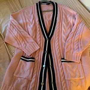 Brand New Never Worn 3X Torrid Pink/Black Cardigan